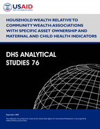 Cover of Household Wealth Relative to Community Wealth: Associations with Specific Asset Ownership and Maternal and Child Health Indicators (English)
