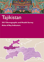 Cover of Tajikistan 2017 DHS: Atlas of Key Indicators (English, Russian)