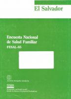 Cover of El Salvador DHS, 1985 - Final Report (Spanish)