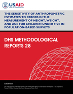 Cover of The Sensitivity of Anthropometric Estimates to Errors in the Measurement of Height, Weight, and Age for Children Under Five in Population-Based Surveys (English)