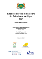 Cover of Enquête sur les Indicateurs du Paludisme au Niger 2021 (French)