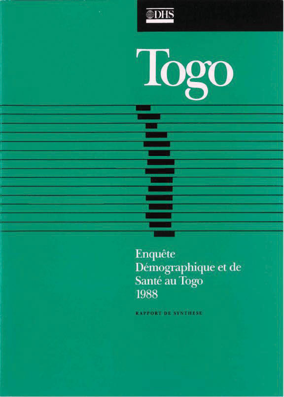 Cover of Togo DHS, 1988 - Summary Report (French)