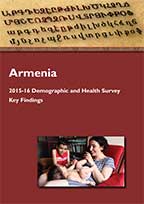 Cover of Armenia DHS, 2015-16 - Key Findings (English)