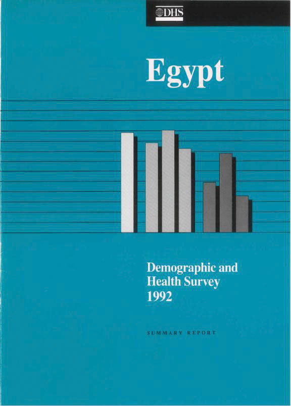 Cover of Egypt DHS, 1992 - Summary Report (English)