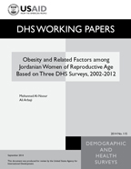 Cover of Obesity and Related Factors among Jordanian Women of Reproductive Age Based on Three DHS Surveys, 2002-2012 (English)