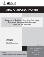 Cover of Household Air Pollution: National and Subnational Estimates in Bangladesh, India, Indonesia, Nepal, and the Philippines (English)