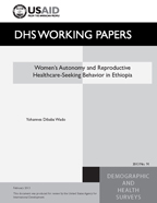 Cover of Women's Autonomy and Reproductive Healthcare-Seeking Behavior in Ethiopia (English)